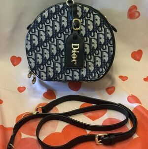 D Monogram Blue Crossbody Bag